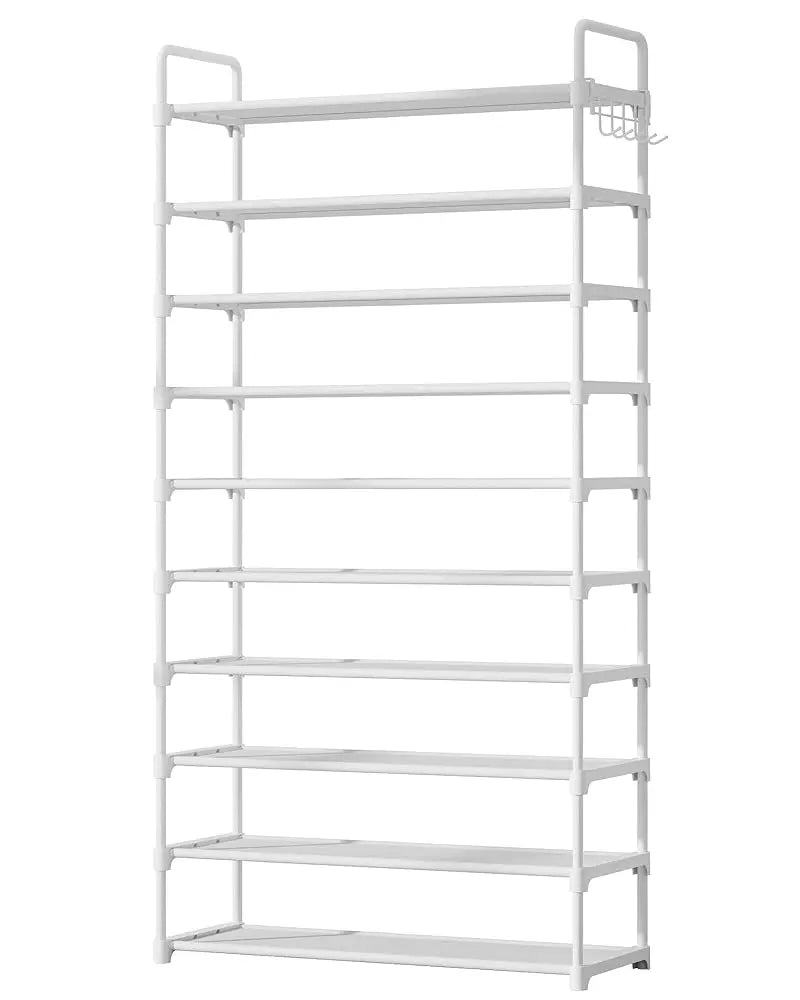 Kitsure Shoe Rack -10-Tier Shoe Organizer with Side Handles for Closet Entryway Bedroom Easy Assembly Storage Shelf for Versatile Placement Summervibes,dorm essentials