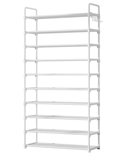 Kitsure Shoe Rack -10-Tier Shoe Organizer with Side Handles for Closet Entryway Bedroom Easy Assembly Storage Shelf for Versatile Placement Summervibes,dorm essentials