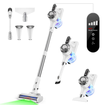 【 2026 newly upgraded】Trucozie T350 Cordless Vacuum Cleaner, 8-in-1 Lightweight Upright Vacuum Cleaner, 45-Minute Runtime, Powerful 33 kPa Suction, Suitable for Home , Hardwood Floors, Carpets,  Pet Hair