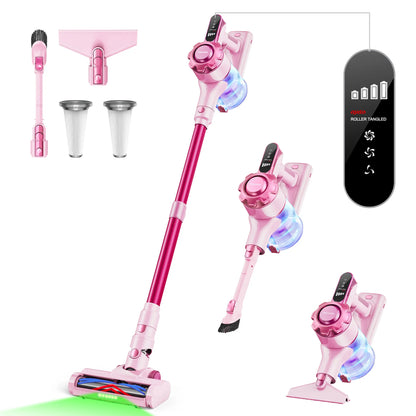 【 2026 newly upgraded】Trucozie T350 Cordless Vacuum Cleaner, 8-in-1 Lightweight Upright Vacuum Cleaner, 45-Minute Runtime, Powerful 33 kPa Suction, Suitable for Home , Hardwood Floors, Carpets,  Pet Hair