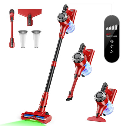 【 2026 newly upgraded】Trucozie T350 Cordless Vacuum Cleaner, 8-in-1 Lightweight Upright Vacuum Cleaner, 45-Minute Runtime, Powerful 33 kPa Suction, Suitable for Home , Hardwood Floors, Carpets,  Pet Hair